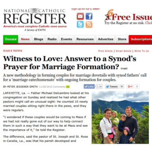 witness to love on national catholic register
