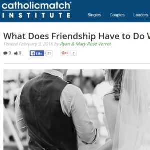 witness to love on the catholicmatch institute
