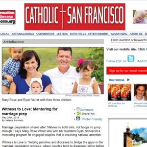 witness to love online at catholic san francisco