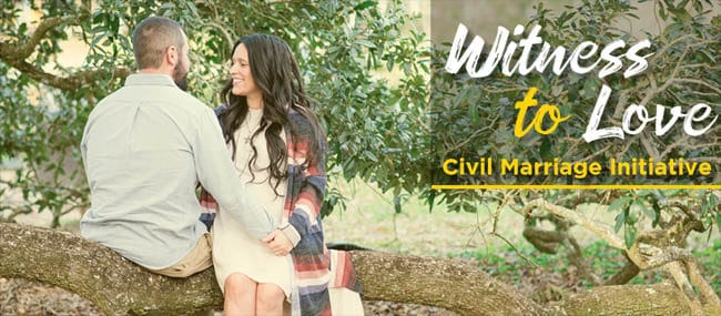 witness to love civil marriage initiative graphic