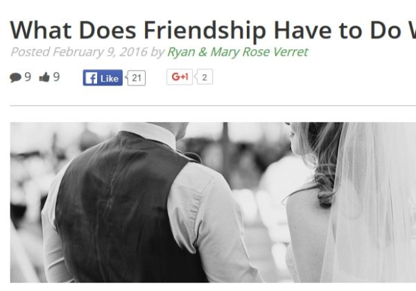What Does Friendship Have to Do With Marriage